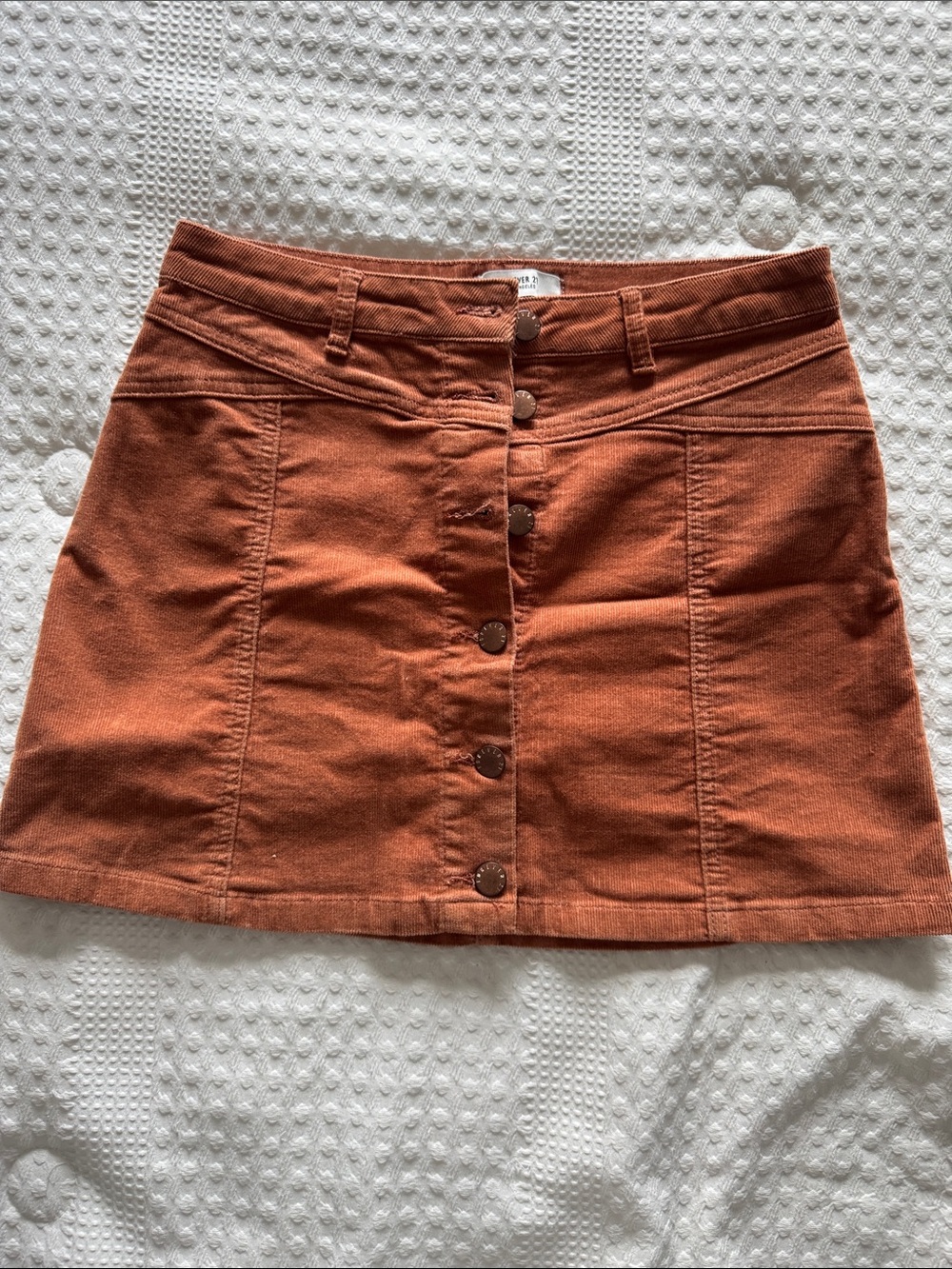 Women’s Button-Front Corduroy Skirt
